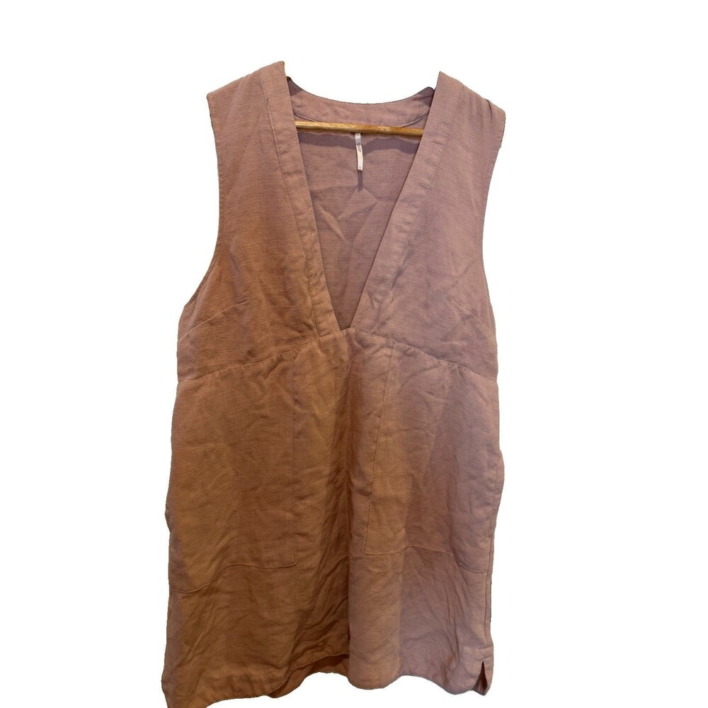 Free People Sweet Dreams Shift Dress Large Sleeveless Pocket Rayon Nylon